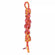 A multicolored KONG Rope Bunji Dog Toy with knotted and twisted rope design, featuring a loop at the top for playing.
