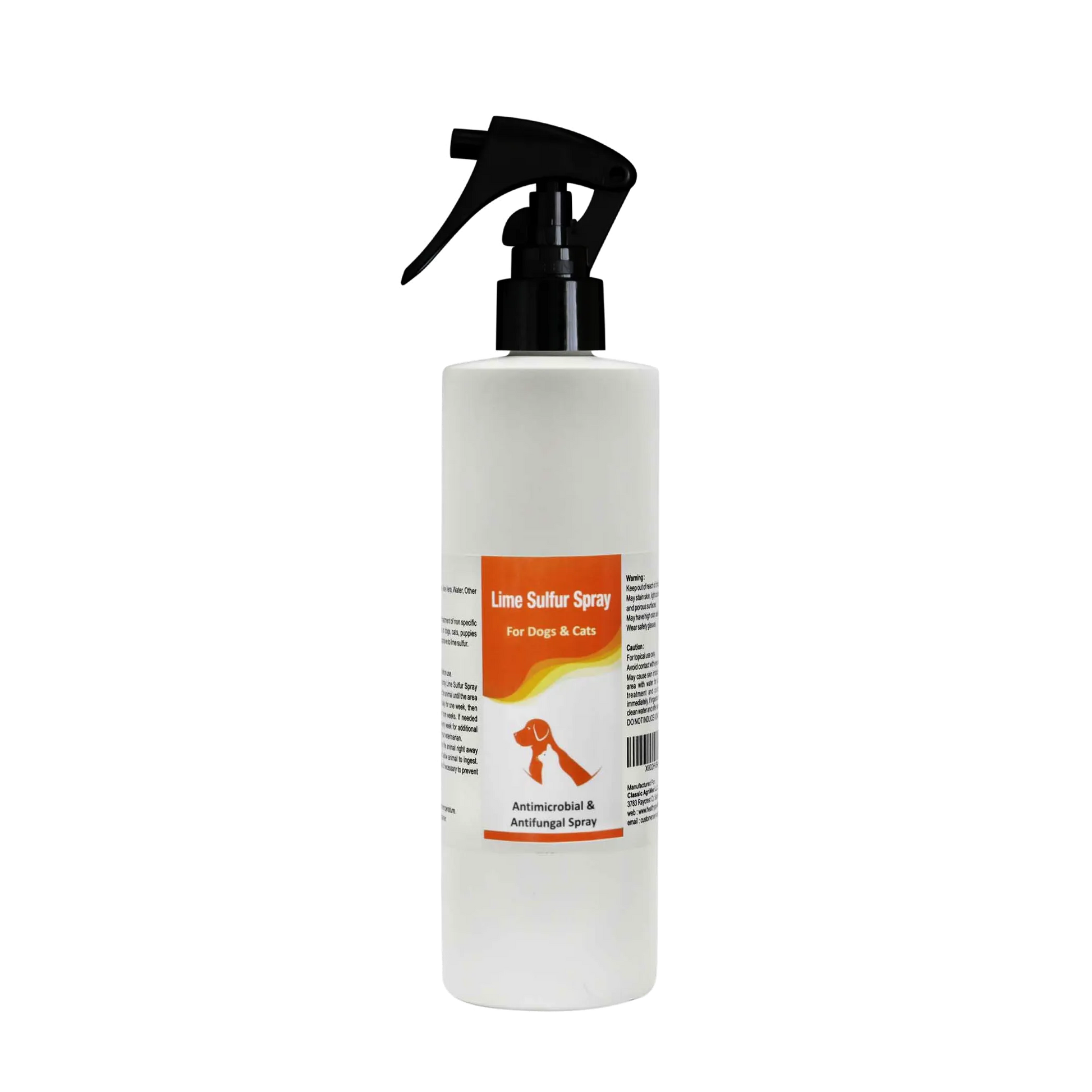 Classic's Lime Sulfur Spray Pet Care for Dry and Itchy Skin