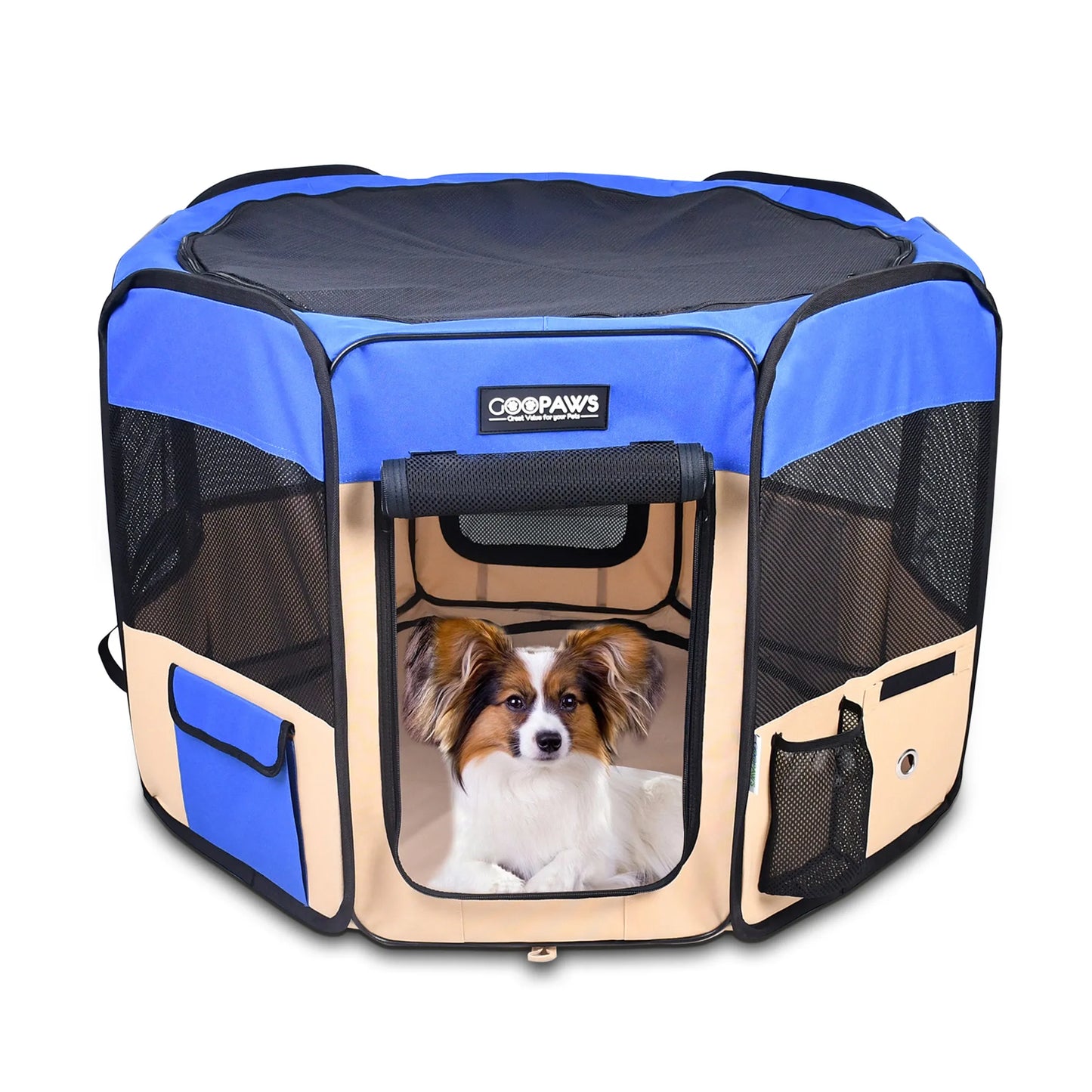 Portable dog playpen for indoor and outdoor use  36X36X24 INCH 45X45X24 INCH 61X61X30 INCH
