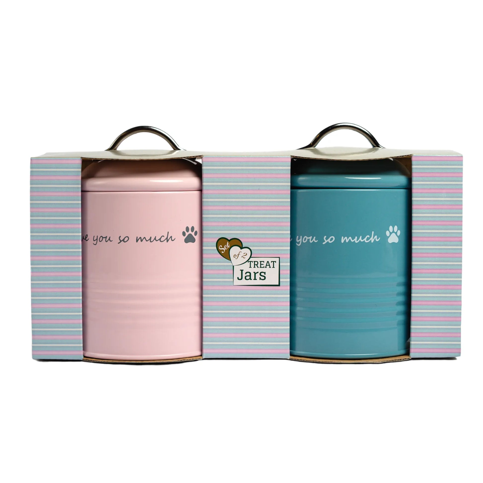 I Love You So Much Dog Treat Canister Gift Set