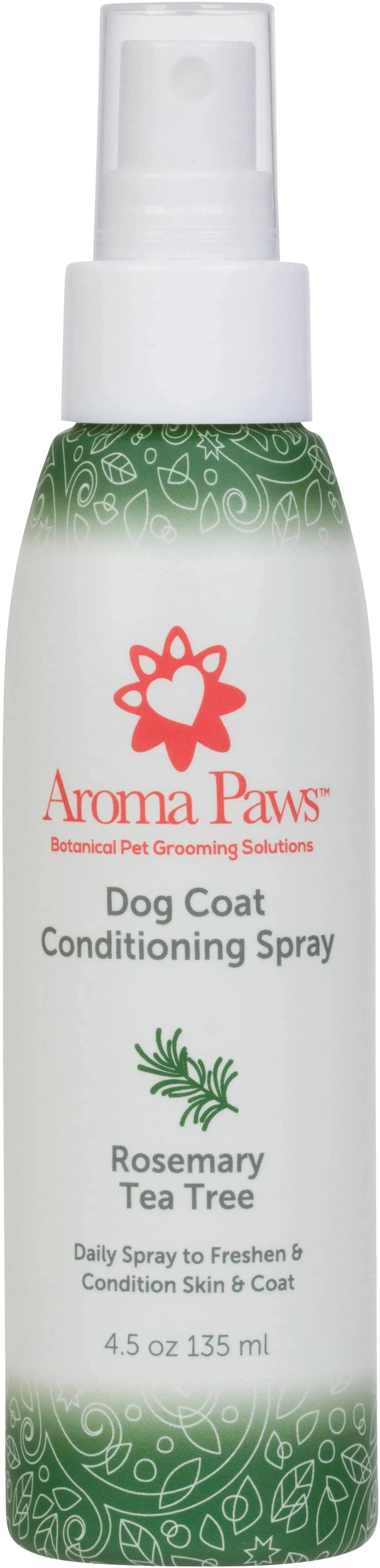 Dog coat spray with rosemary and tea tree for freshness and tangle-free care