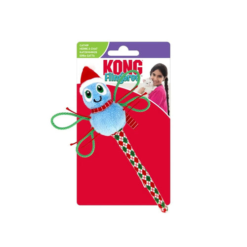 KONG Holiday Flingaroo™ Dragonfly – Festive, durable plush toy for dogs to enjoy