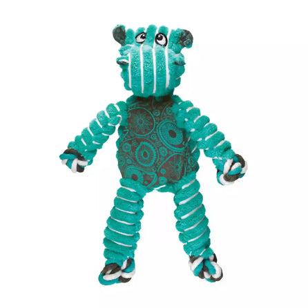 Buy the KONG(R) Floppy Knots Hippo Dog Rope Toy for thrashing fun. With a knotted rope, squeakers, and minimal mess, it's perfect for playtime.