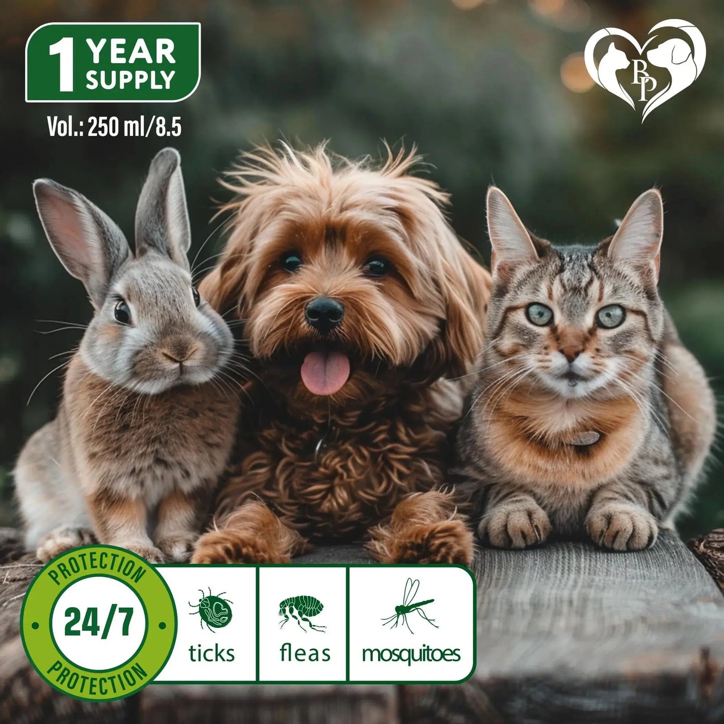 Natural flea and tick spray for pets and home defense 