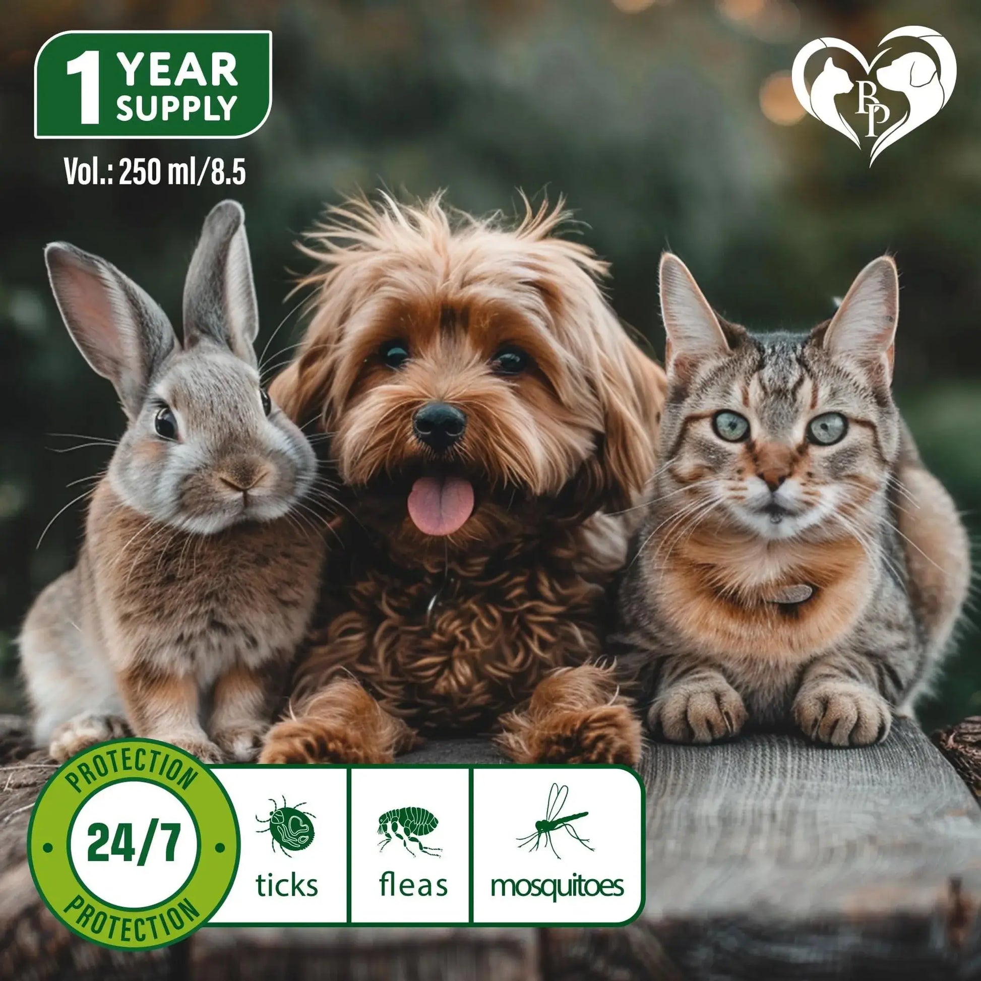 Natural flea and tick spray for pets and home defense 