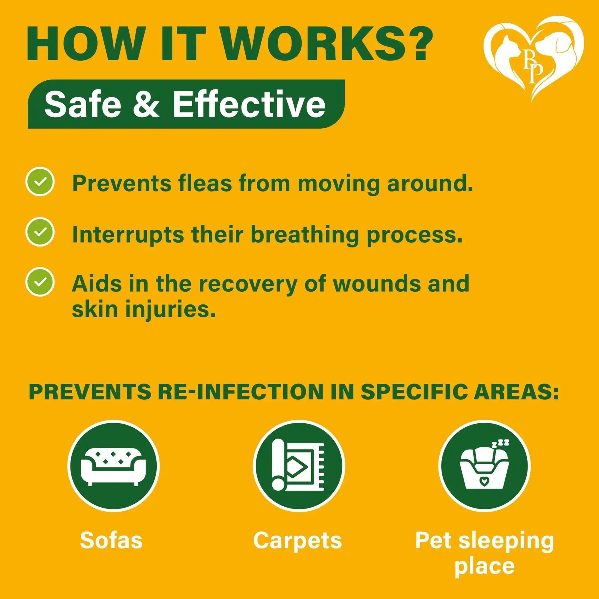 Natural flea and tick spray for pets and home defense 