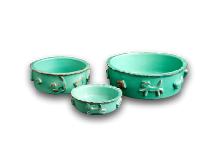 Carmel Ceramic Dog Food/Water Bowl