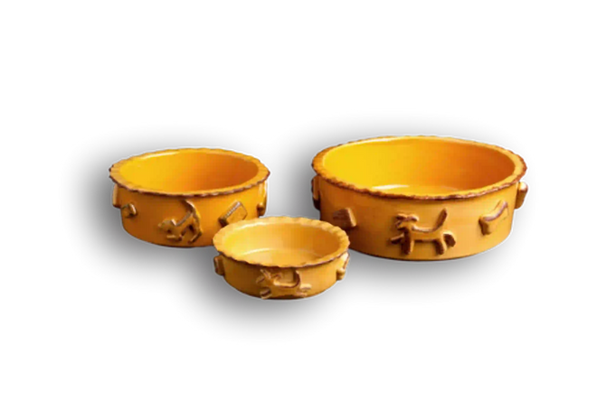Carmel Ceramic Dog Food/Water Bowl