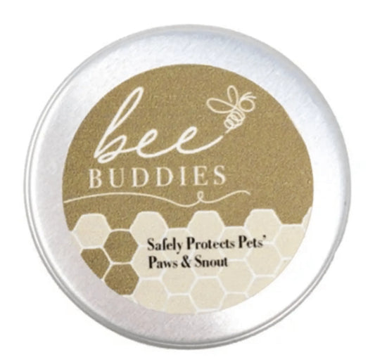 Bee Buddies Pet Paw Protector Travel Size – Gold label container – Portable dog paw balm – Rosie's Pet Paradise