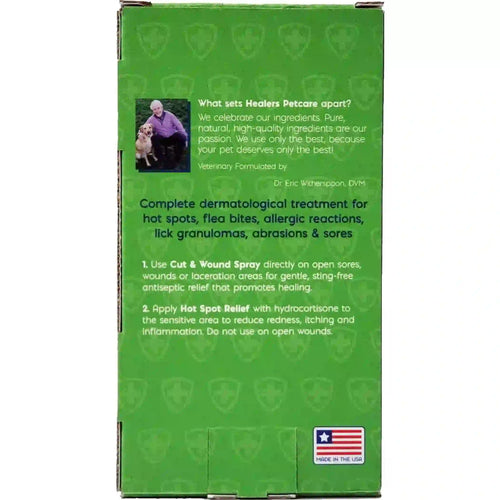 Healers Heal & Repair Kit  treat your pet to pain relief when you shop pet first aid from Healers Pet-care. Kit includes both a wound spray.