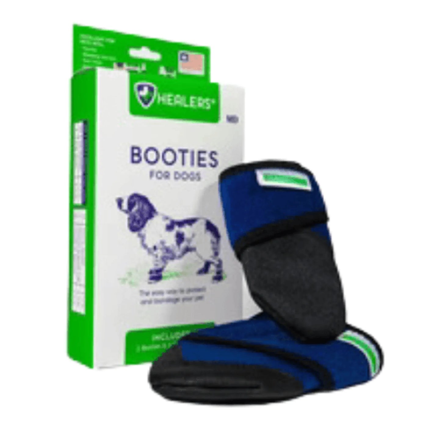 Healers Medical Dog Booties – Product packaging with details on white background – Protective medical dog booties – Rosie's Pet Paradise