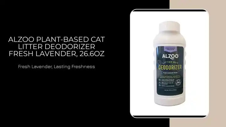 ALZOO Plant-Based Cat Litter Deodorizer Fresh Lavender, 26.6oz by@Outfy